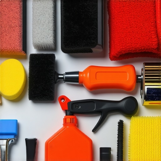 Advanced Car Detailing Equipment in West LA Professional car detailing tools and supplies in a West LA workshop