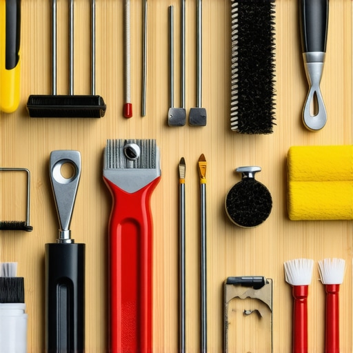 Set profesionalnih alata za auto detailing na radnom stolu