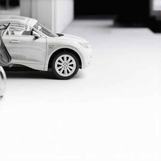 Close-up of car detailing spray bottles, microfiber towels, and polishing devices on a car