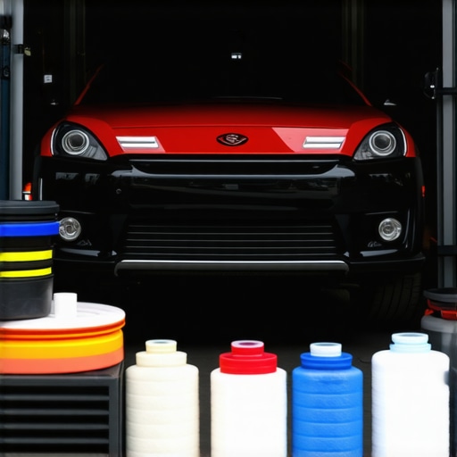 Professional detailing tools laid out systematically for mobile car care in West Los Angeles.