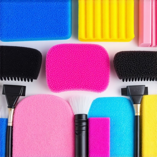 A toolkit featuring a high-quality dual-action polisher and microfiber pads on a workbench