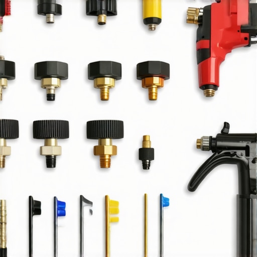 Pressure washing nozzles and hoses arranged for car detailing