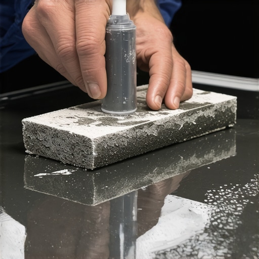 Hands gently gliding a clay bar over a car's painted surface with spray lubricant