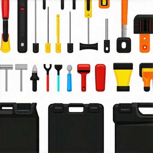 A clean and organized set of mobile car detailing tools and supplies.