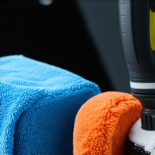 High-quality detailing tools neatly arranged on a workbench