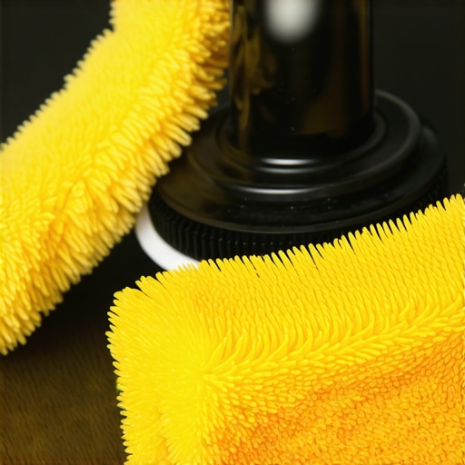 A professional-grade dual-action polisher and microfiber applicators ready for detailing work