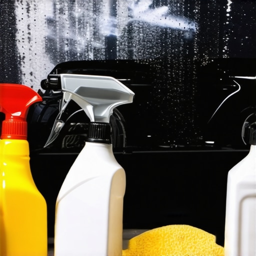 Professional detailer washing a car with high-quality auto detailing supplies in West Los Angeles.